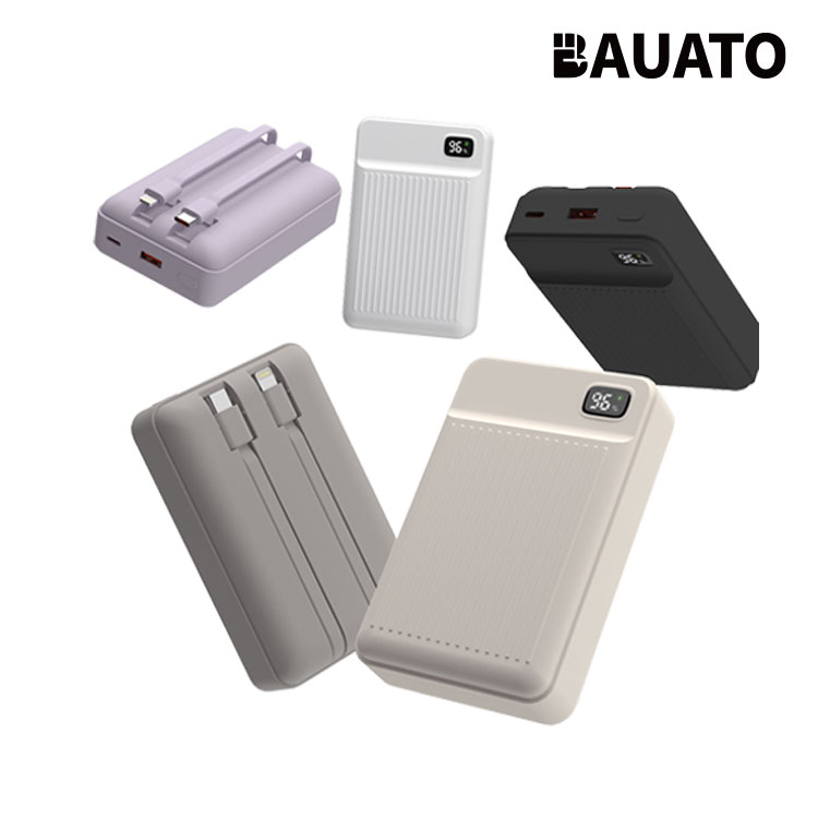 [바우아토] PD 22.5W 고속 충전 일체형 미니 대용량 보조배터리 20000mAh
