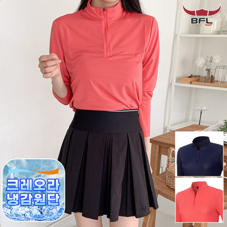 [BFL] 봄/여름/가을 여성 크레오라 고스판 냉감 긴팔 집업티셔츠